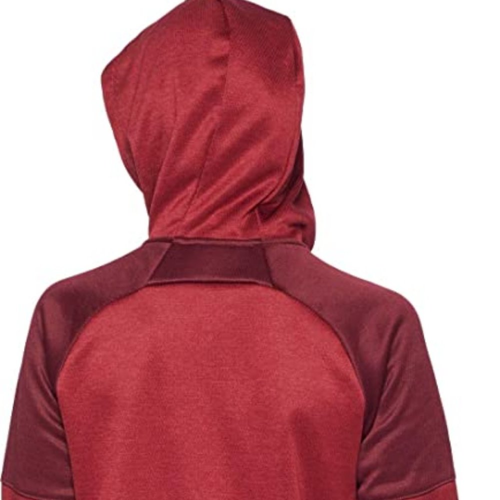 adidas Women’s Hoodie Jacket LARGE Full Zip Red - Picture 2 of 4